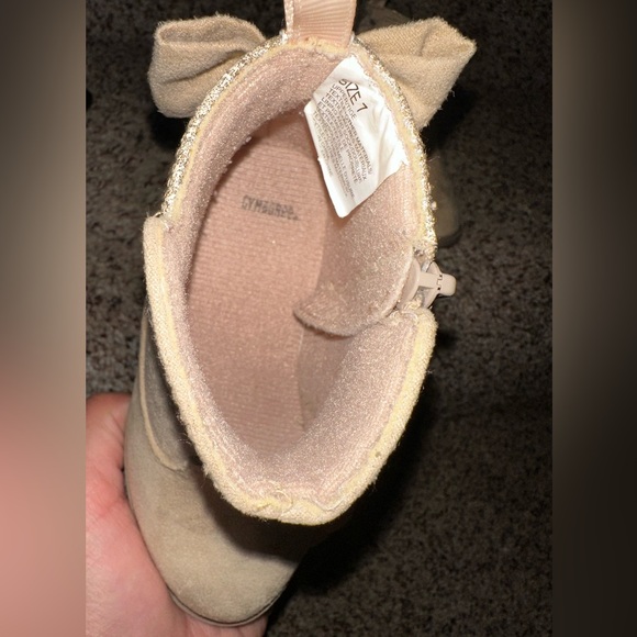 Gymboree toddler tan sparkly booties - Picture 6 of 6